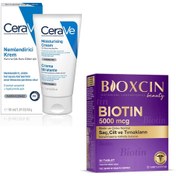 Resim CeraVe Nemlendirici Krem 50 ml (Kuru ve Çok Kuru Ciltler) + Bioxcin Biotin 5000 mcg 30 Tablet 