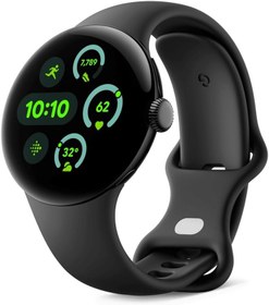 Resim Google Pixel Watch 3 (41 mm) - Kalp atış hızı takibine sahip Android akıllı saat, Fitbit'ten gelişmiş çalışma, fitness bilgileri, 24 saat pil - Mat Siyah Alüminyum Kasa - Obsidiyen bant - Wi-Fi 