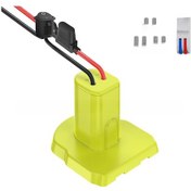 Resim Maiyame Ryobı 18v Elektrik Aletleri İçin Nikel-lityum Pil Adaptörü, Dıy Çıkış Kablolu, Gemi Tipi Anahtar Ve Sigorta Özelliği İle Güvenli Bağlantı 