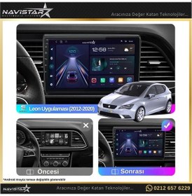 Resim Seat Leon 2+32gb Kablosuz Carplay 2012-2020 Android 13 Navigasyo 