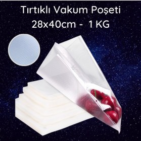 Resim Vakur Tırtıklı Vakum Makinesi Poşeti- Torbası - 28cmx40cm -1 Kg 
