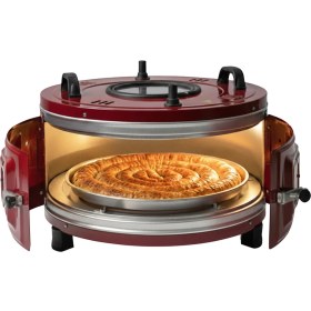 Resim Akel AF130L 25 Litre Orta Boy Yuvarlak Davul Fırın, İç Aydınlatmalı, Termostatlı, Üst & Ön Gözetleme Camlı, 1 Tepsi 