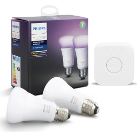 Resim Philips Hue Renkli Akıllı Başlangıç Seti 2'li E27 