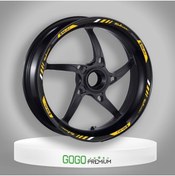 Resim GOGOPREMİUM REFLEKTÖR SARI BASKI BAJAJ PULSAR UYUMLU 1 SET JANT ŞERİDİ 