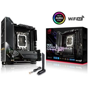 Resim Asus ROG Strix Z690-I Gaming WIFI Intel Z690 6400 Mz (OC) DDR5 Soket 1700 Mini ITX Anakart Asus