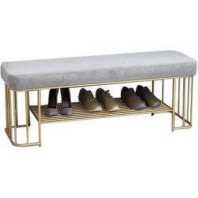 Resim Alexia Gold Metal Benç Ayakkabılık 