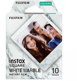 Resim Instax Square White Marble 10'lu Özel Film Beyaz 