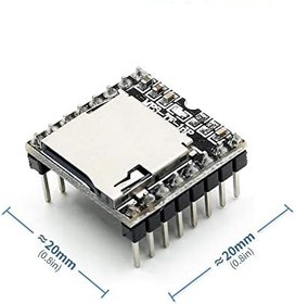 Resim DFplayer MP3-TF-16P Ses Müzik Mini Mp3 Wav Wma Çalma Kartı 