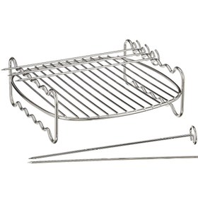 Resim Popüler XXL HD9867/90 - HD9630/90 Uyumlu Airfryer Aksesuar Xxl Izgara Teli Fritöz 