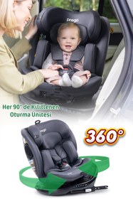 Resim Prego Odinfix Alarmlı 360 Derece Dönebilen -0-36 Kg -İ-Size Belgeli - Top Tetherlı Oto Koltuğu 