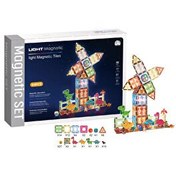 Resim Magnetic Tiles 3D Mıktnatıslı Light Manyetik Yapı Blokları 82 Parça 