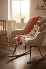 Resim grow with muslin %100 Pamuk Çok Amaçlı Çift Katlı Müslin Battaniye (80X100) 