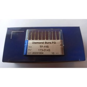 Resim TF-11 TF-11S FG Elmas Freze Diş Laboratuarı 10 Adet 1 Kutu FG Burs Matkaplar Yüksek Hızlı El Aleti Parlatma Beyazlatma Ürünü Diş Hekimi Arac 