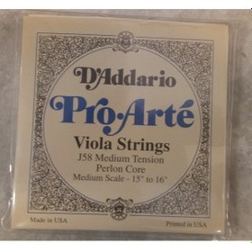 Resim Daddarıo J58 Viola Tel Seti. Pro-Arte. Scale Medıum. Medıum Ten 