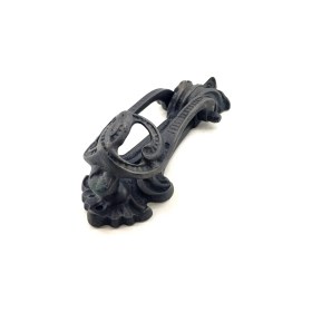 Resim Eco Lounge Antika Tarz Dekoratif Pirinç Doğa Kapı Tokmağı, Taktak - 205X73 Mm, Oksit 