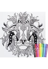 Resim Km-10 Artebella Mandala Tuval Boyama Seti 32x32 Cm 