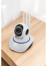 Resim Wifi Kamera Ev Kamerası Gece Görüşlü Kablosuz Bebek Izleme Kamerası 