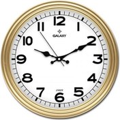 Resim Duvar Saati Altın Sarısı Çerçeve Çap:30cm Akrilik Boyalı Abs Çerçeve Mineral Cam Sessiz Akar Makine Pvc Kadran Kadran Ölçüsü: 286mm Saat 200-a 