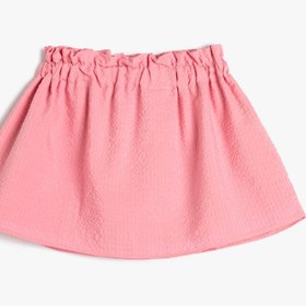 Resim Kız Bebek Etek Beli Lastikli Pamuklu Astarlı 