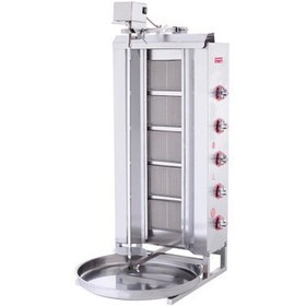 Resim eurofaz Işıkgaz Silverinox Doğalgazlı 5 Radyanlı Üstten Motorlu Döner Ocağı 