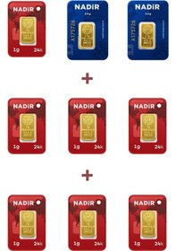 Resim Nadir Gold 24 Ayar 12 Gram Külçe Altın 2 Adet 2,5 Gram Külçe Altın + 7 Adet 1 Gram Külçe Altın 