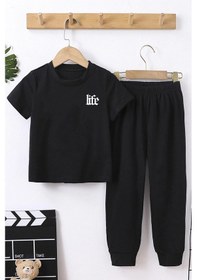 Resim Çocuk Life Alt - Üst Eşofman Takımı Siyah 
