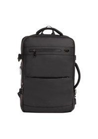 Resim 15.6 İnç Laptop Ve Kıyafet Taşıma Kolaylığı Sunan Günlük Seyahat Körüklü Sırt Çantası Siyah 