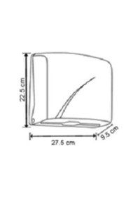 Resim Omnipazar Vialli K1T Z Katlı Kağıt Havlu Dispenseri Şeffaf 200' l Şeffaf 