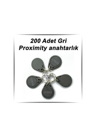 Resim 200 Adet Gri Proximity Anahtarlık 