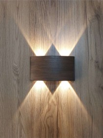 Resim U2 Uranüs Eskitme Kasa 10 W. Gün Işığı Ledli Dekoratif Çift Yönlü Iç Ve Dış Mekan Aplik Bakır 