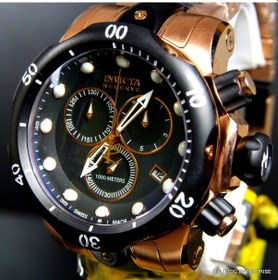 Resim S Invicta Reserve Venom Rose Chronograph Swiss Made Siyah Erkek Kol Saati 5728 886678312100 