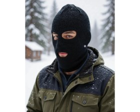 Resim Kışlık Polar Balaklava Maske Orlon Kar Maskesi Koruyucu Yüz 