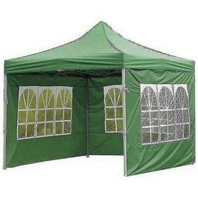 Resim Tüm Mevsimlerde Dış Mekan Kullanımına Uygun, Sağlam, Su Geçirmez Parti Çadırı Yeşil 