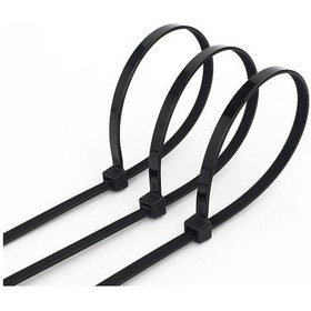 Resim Siyah Kablo Bağı Plastik Cırt Kelepçe 3.6x150mm 15cm 100 Adet 