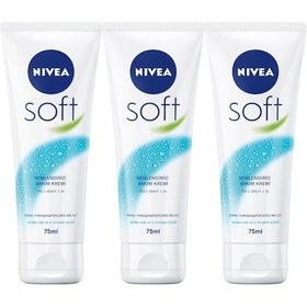 Resim Nivea Soft Nemlendirici Bakım Kremi 3 x 75 ML 