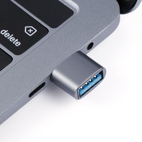 Resim Apple MacBook Air M1 USB To Type-C Otg Dönüştürücü Çevirici 