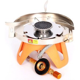 Resim Yifomall Taşra Kamp Ocakları: Taşra Kullanıma Uygun, Rüzgar Dayanıklı, Portatif, 1800w, Ayrı Bölmeli Tasarım, Gaz Tankı Bağlantılı, Çelik/alüminyum/manga Malzeme, 223g Çok Renkli 