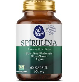 Resim Dr. Henri Spirulina İçeren Takviye Edici Gıda 660 Mg 60 Kapsül 