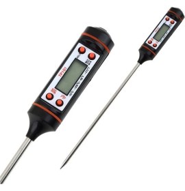 Resim Termometre Daldırma Saplama Dijital Gıda Termometresi 