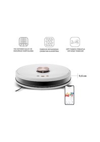 Resim Homend Alex Laser Pro 1283H Moplu Ve Haritalamalı Akıllı Robot Süpürge 