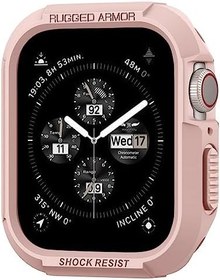 Resim Spigen Apple Watch Seri 6/SE/5/4 (44mm) ile Uyumlu Kılıf Rugged Armor / Rose Gold - 062CS24470 