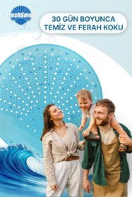 Resim FreshSmell Pisuvar Süzgeci | Ev ve Ortak Alan Kullanımına Uygun, Sıçratmaz 30 Gün Ferah Koku | Blue Ocean 