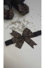Resim Modomood BilgeTrend Fistolu Bebek Patik Ve Bandana Seti Fisto Desenli Ayakkabı Bandana Set B888 