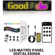 Resim Wearfitpro Led Matrix Panel Dijital Ekran Kumandalı App Kontrollü 16 x 64cm Led Ekran 