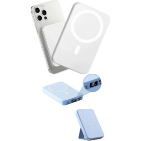 Resim Sprange SR-P5M Magsafe Wireless 5000MAH 15W Hızlı Şarj 20W Pd Göstergeli Powerbank 