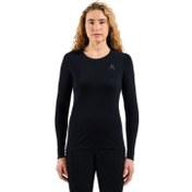 Resim Odlo Merino 200 Bl Top Crew Neck L/s Kadın Siyah Içlik Üst 