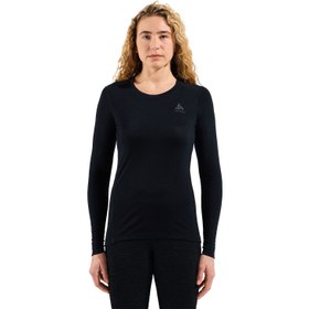 Resim Odlo Merino 200 Bl Top Crew Neck L/s Kadın Siyah Içlik Üst 