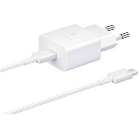 Resim Samsung 15W PD Type-C To Type-C Şarj Aleti Beyaz 