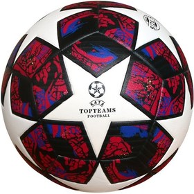 Resim Kata Yarışma Eğitimi Yetişkin Boyutu 5 Futbol - Beş Köşeli Yıl... Beyaz - Kırmızı 