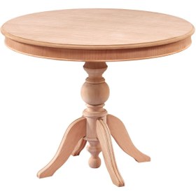 Resim Mavikoltukdöşeme Ms - Msa 157 / 100 Cm Sabit Baba Ayak Yemek Masası Cilasız Ahşap 